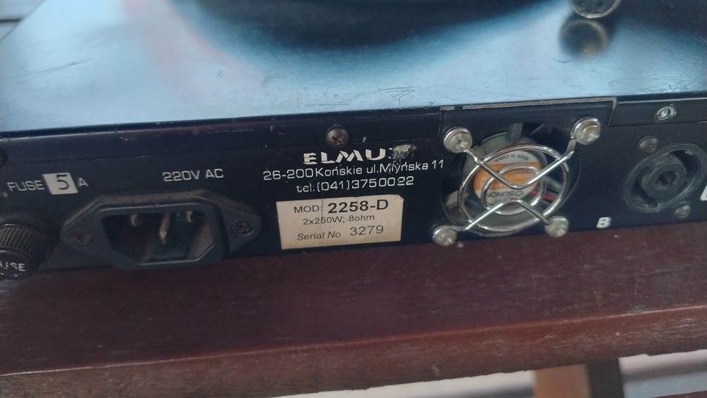 Kolumny elestra beyma i końcówka mocy elmuz