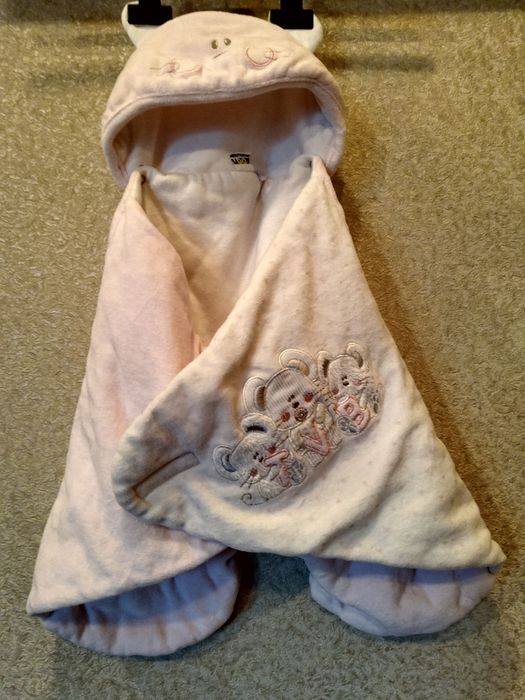 Конверт-халат новорожденных для ванны