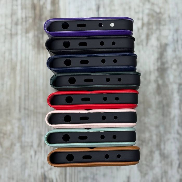 Чехол книжка Leather на Xiaomi Redmi Note 14 4G (Global) Чохол