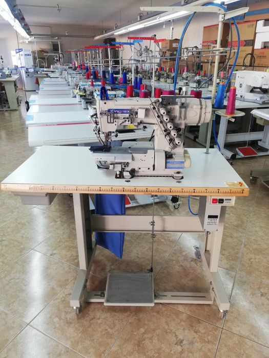 Maquina de recobrimento bainhas 5 fios Kingtex monofasica com motor se64552760997379121