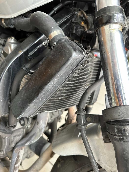 Honda CBF500 acidentada