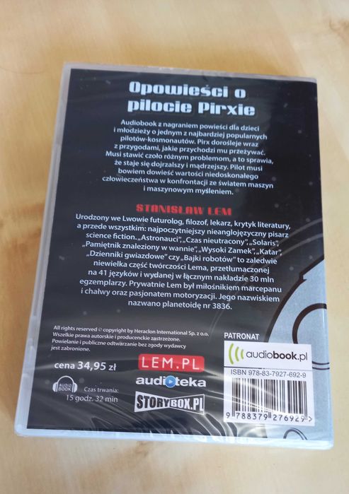 Nowy audiobook CD Opowieści o pilocie Pirxie Lem Audioteka Storybox