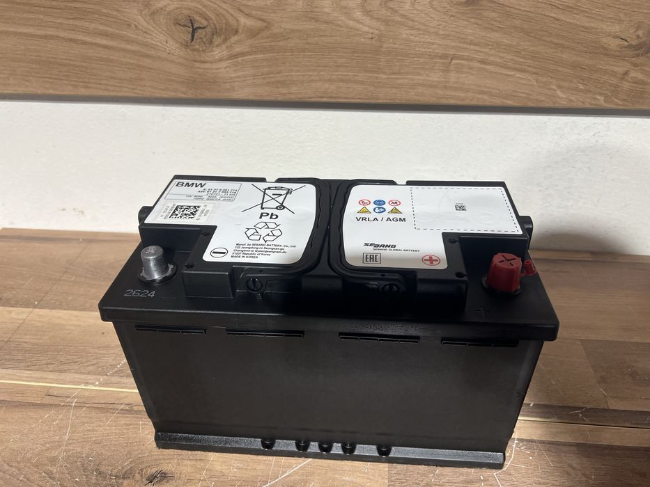 Akumulator bmw 9.381.775 AGM pazdziernik 2024r. 100% 80Ah 800A 12V