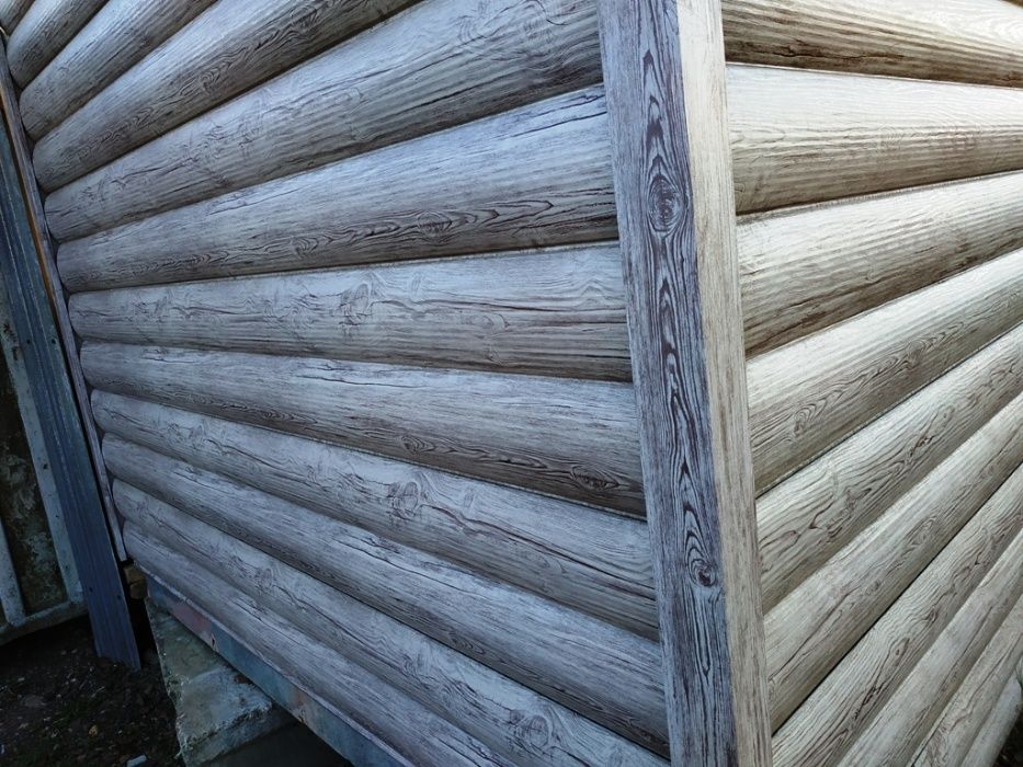 Металлический САЙДИНГ Blockehouse структурная сосна.  Хит продаж.