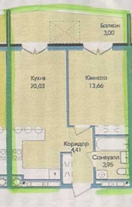 1-кімнатна квартира за адресою вул. Пасіки Галицькі (площа 48 м²) - Atlanta.ua - фото 4