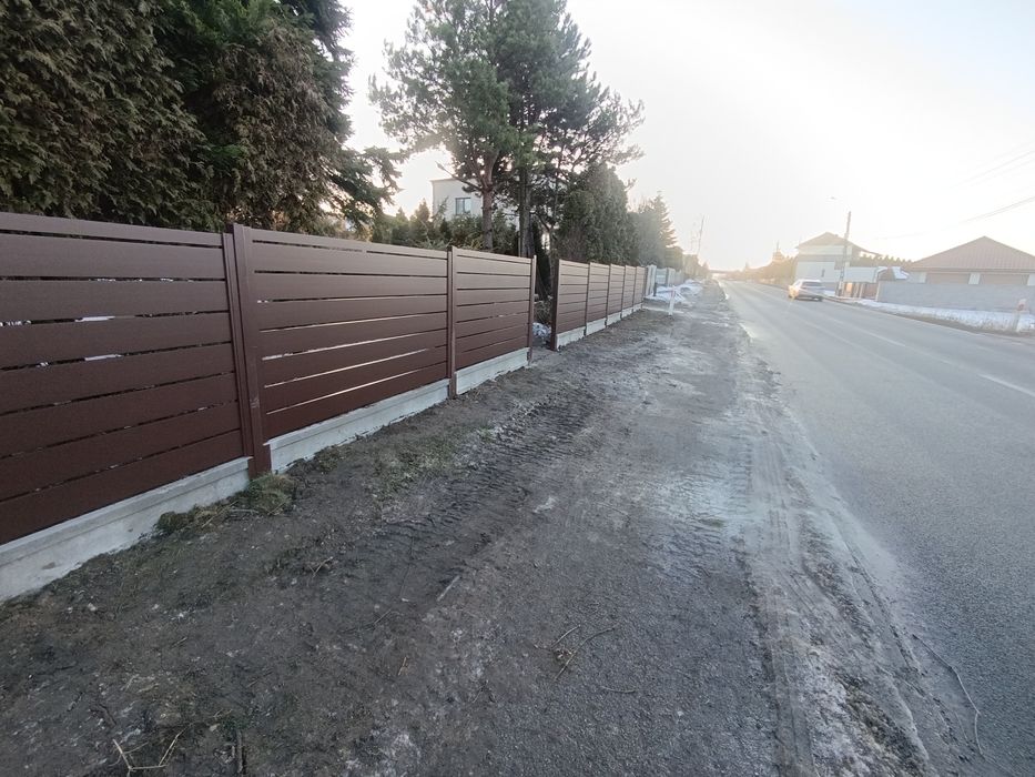 Montaż ogrodzeń panelowe, palisadowe, betonowe, usługi minitraktorem