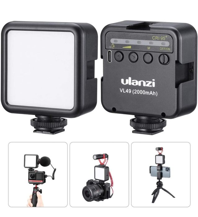 Mini LED Light Ulanzi VL49 2000mAh for Vlogging and Streaming – NEW64550573205633120