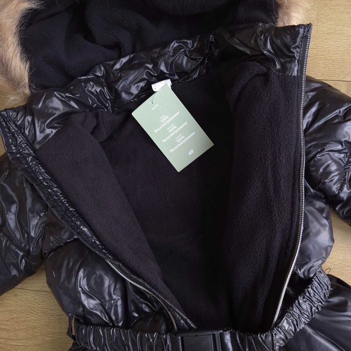 Новий зимовий комбінезон H&M на 2-3-4 роки 98 зима чорний hm шапка
