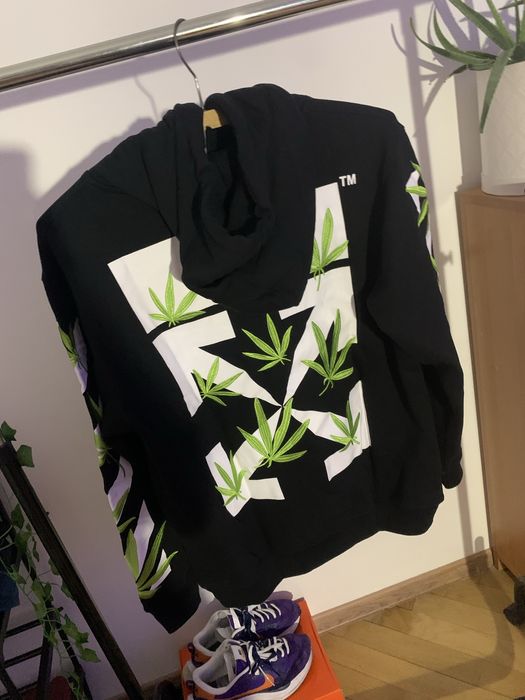 Худі, Off White Weed Arrows Print Hoodie, чоловіче