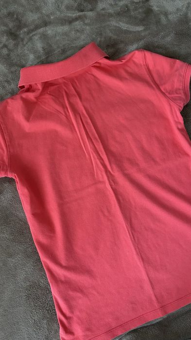 Różowa damska koszulka polo w klasycznym kroju