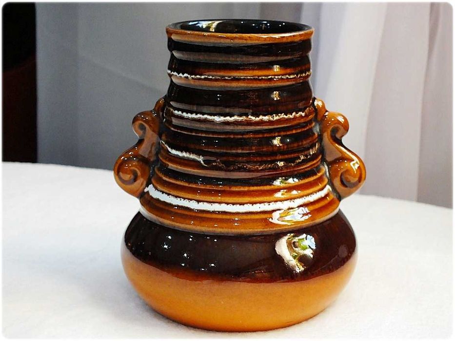 Stary Wazon / Wazonik ceramiczny Strehla Keramik GDR lata 70-te, XXw. czasy PRL
