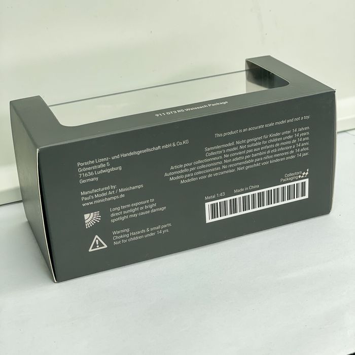 1:43 Minichamps GT3RS Edição Limitada Exclusiva Concessionária Porsche