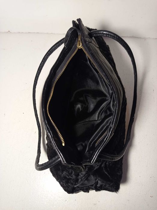 torebka skórzana , mufka karakuły