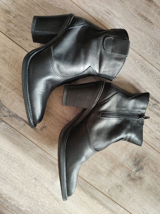 Skórzane buty kowbojki one two rozm 37