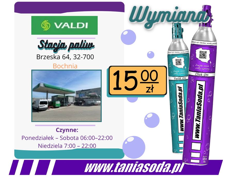 Gaz Soda CO2 425g do saturatorów Stream quick on twist on connect