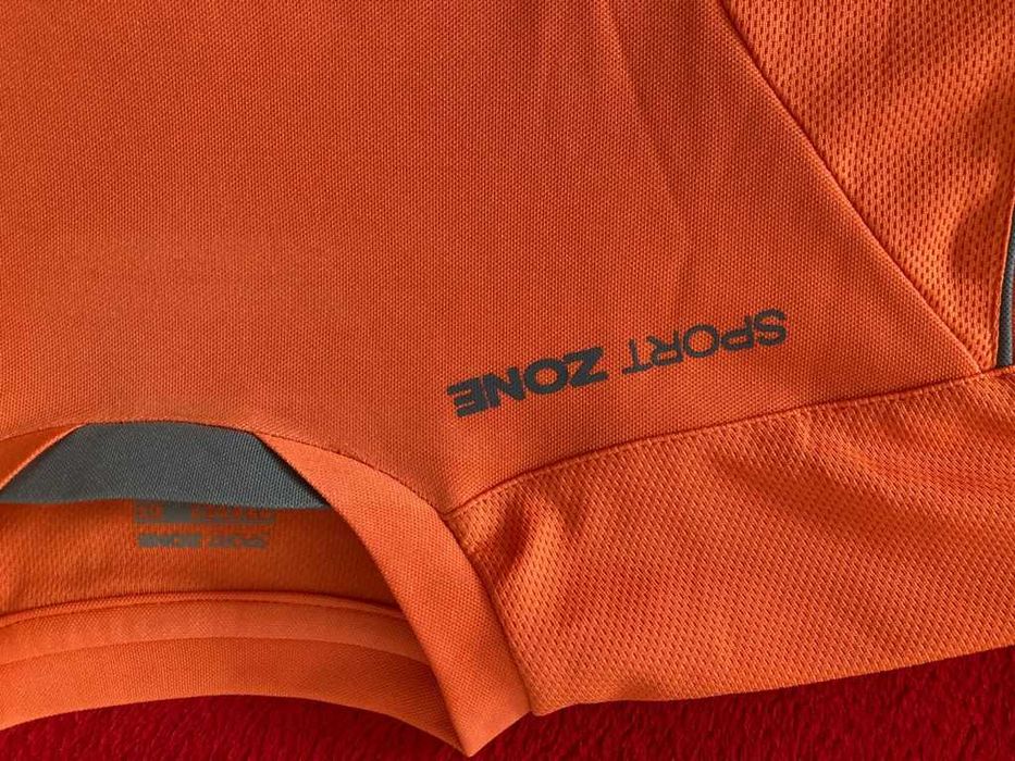 Conjunto desporto/ginástica tam 10/12 anos cinza/laranja SALDOS