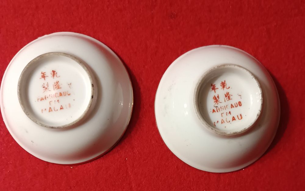 Taças em porcelana chinesa