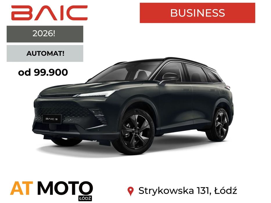 BAIC 5 Business! Od 99.900PLN! Automat!