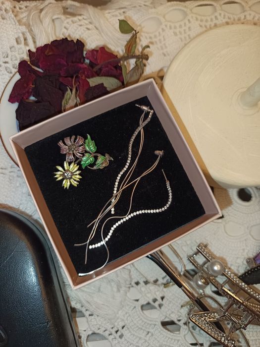 Brincos pendentes compridos ouro 9 k e prata de lei 925 novos com zirc