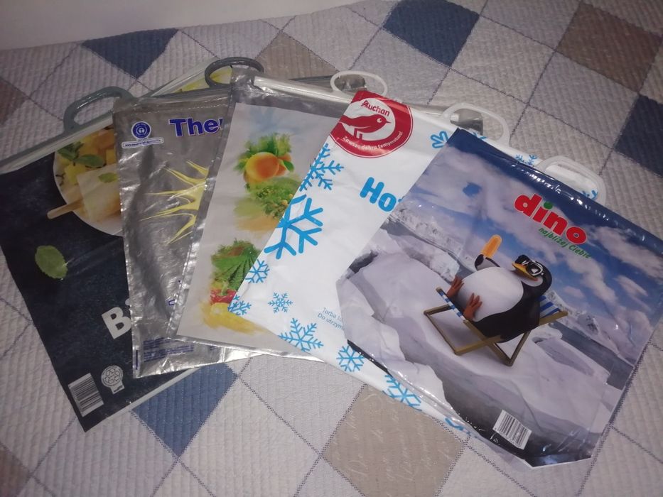 Torba termoizolacyjna na mrożonki mix 5 sztuk.