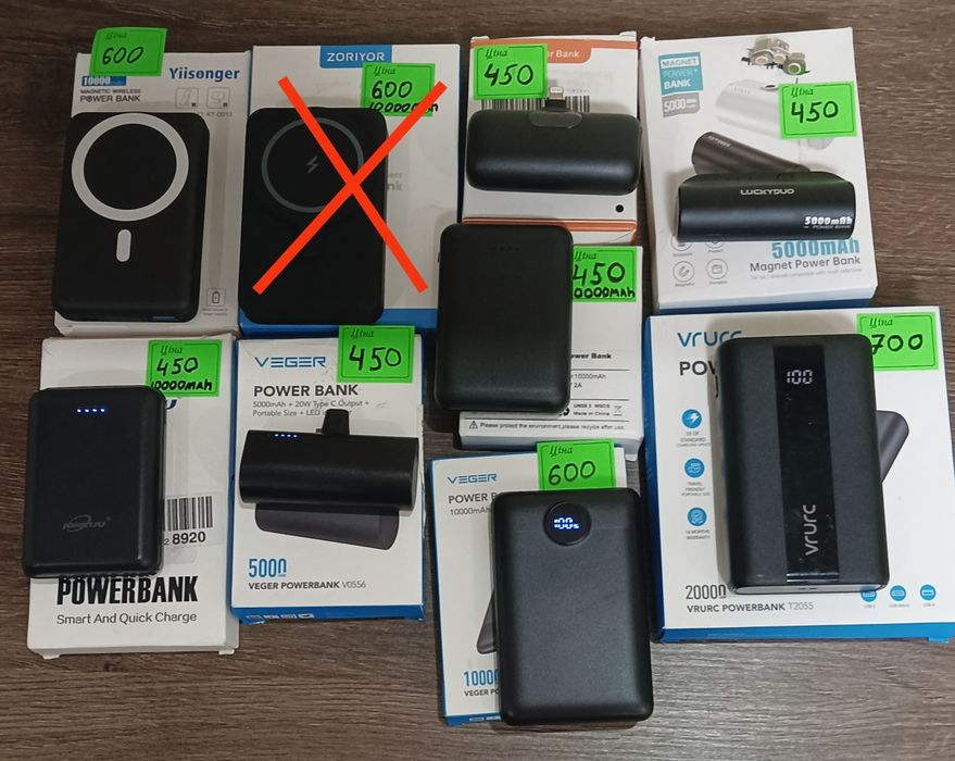 POWER BANK на різну ємність 5000,10000,20000mah