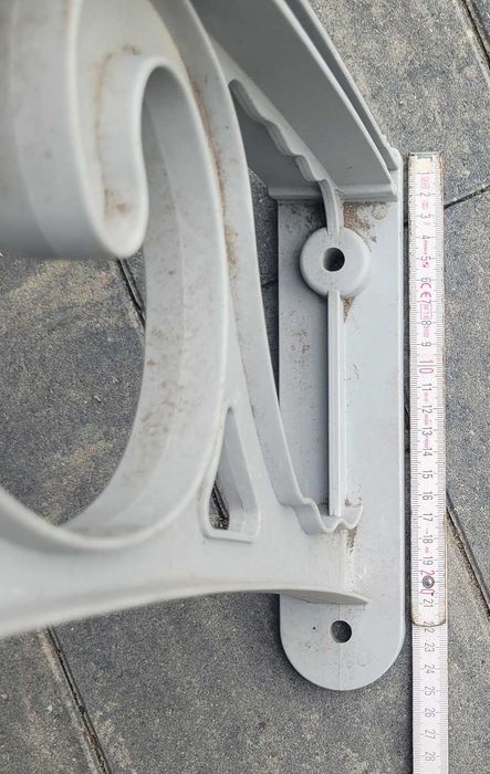 Stelaż, wspornik daszka polipropylenowego, wzmocniony włóknem szklanym