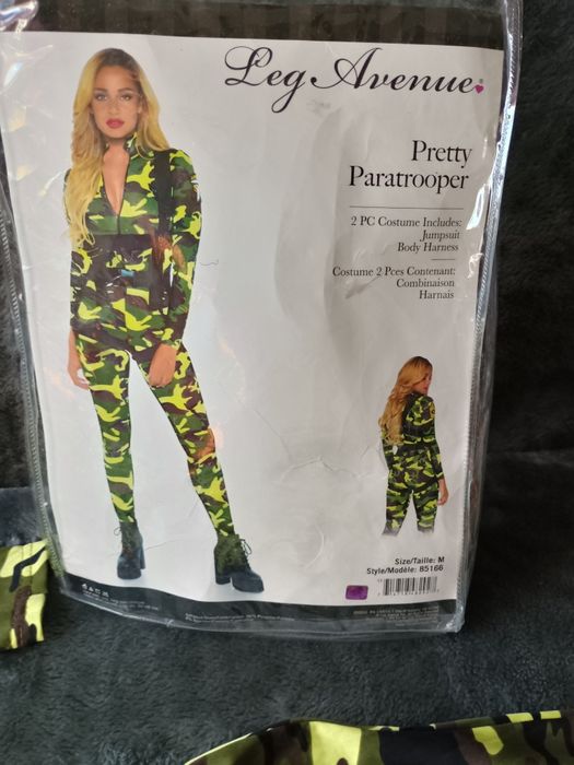 Kostium dla dorosłych Kombinezon wojskowy moro Top Gun