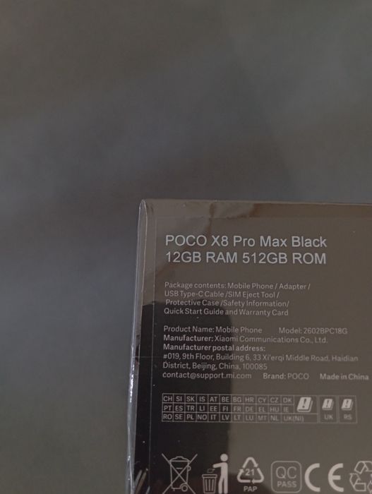 POCO X8 PRO MAX 512gb 12gb RAM