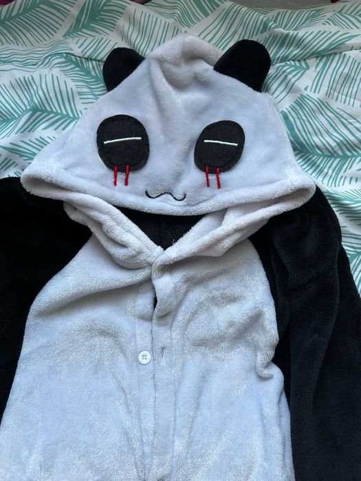 pizama jednoczesciowa spioszki panda m