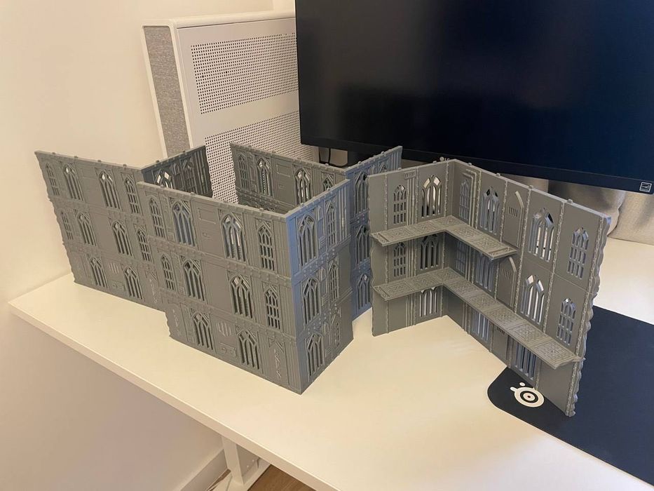 Duży zestaw terenu do Warhammera (druk 3D)