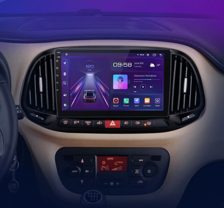 Fiat Doblo 2015-2019 – Radio Android 9" CarPlay