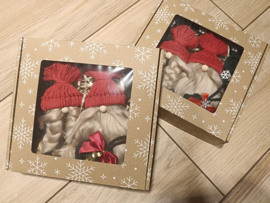 Zestaw zabawek choinkowych skrzaty renifery ozdoby świąteczne aniołek