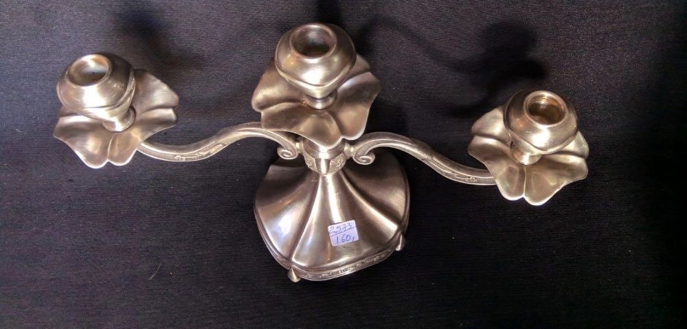 Candelabro 3 Velas Arte Nova