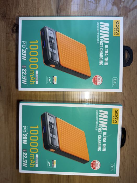 Повербанк QOOVI D15 10000mAh 22.5W | PD 20W | Швидка зарядка | Новий