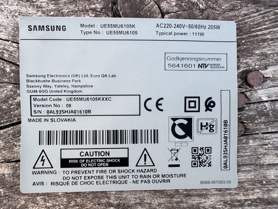 Placa alimentação Samsung UE55MU6105K  L55S6R_MHS BN44-00807F