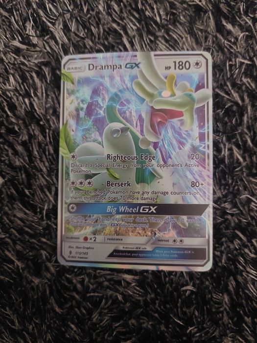 Carta de pokémom Drampa GX