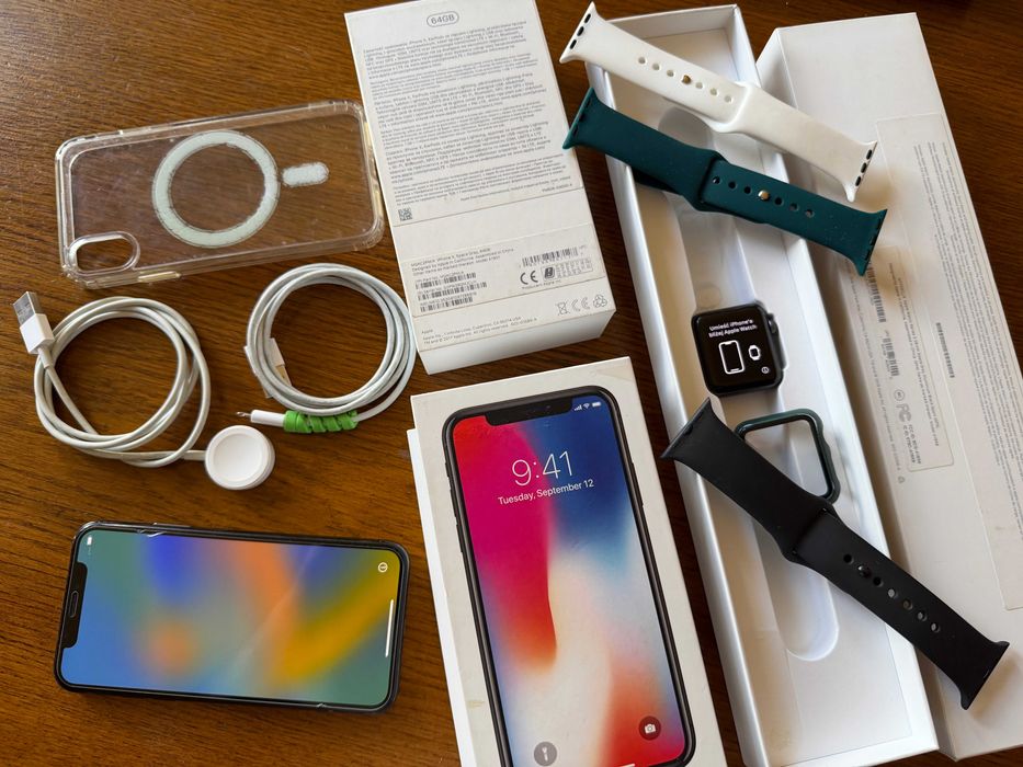 Apple iPhone X & iWatch 3 dobry komplet