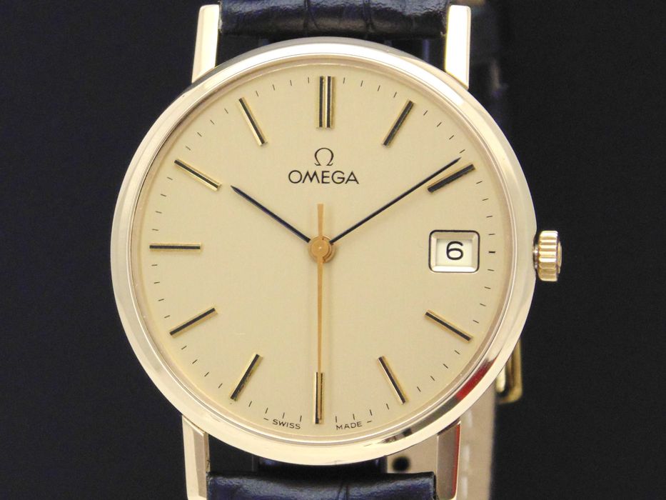 Złota Omega Geneve Cal.1030 pr.0,375 9ct rok prod.1978