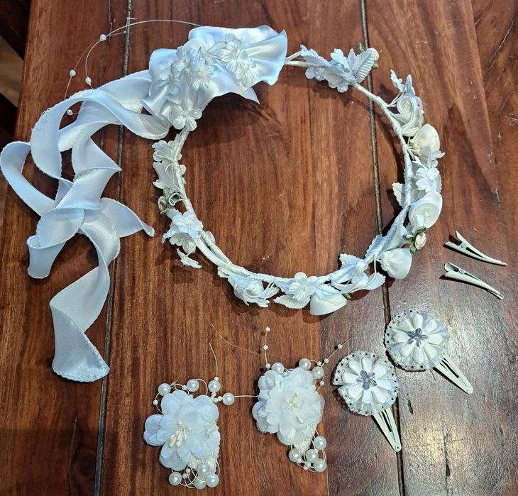 Wianek na komunie+spinki