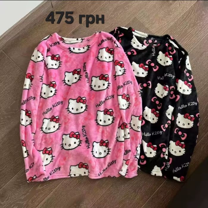 Штани піжамні плюшеві хелоу кіті кітті,штаны домашние кити hello kitty