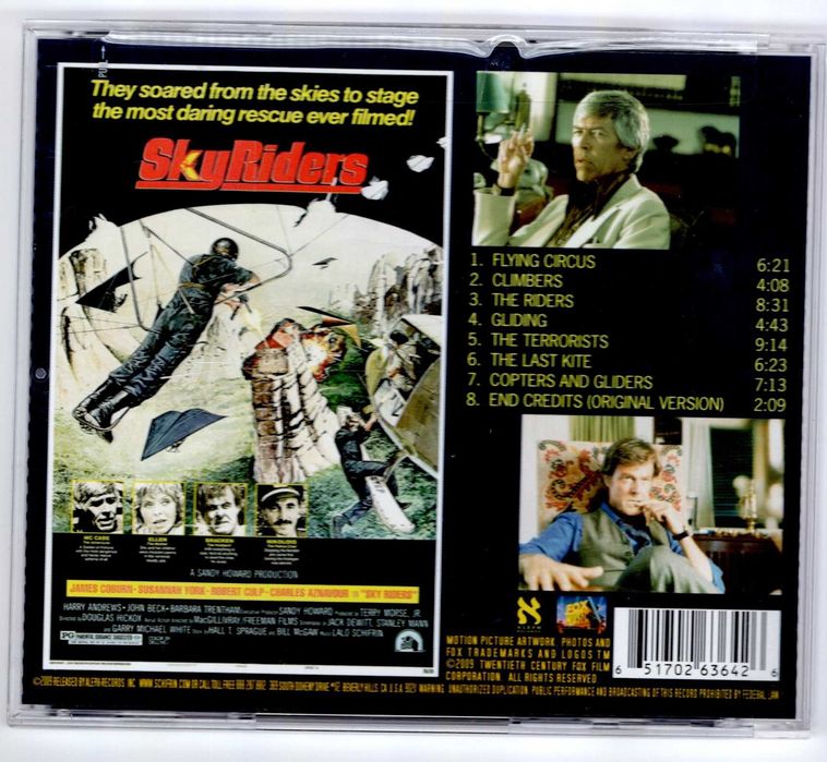 Lalo Schifrin - Sky Riders (CD) Soundtrack Muzyka Filmowa