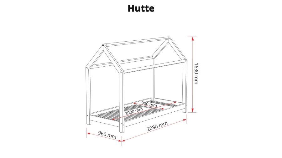 Дитяче/підліткове  ліжко-будиночок Hütte