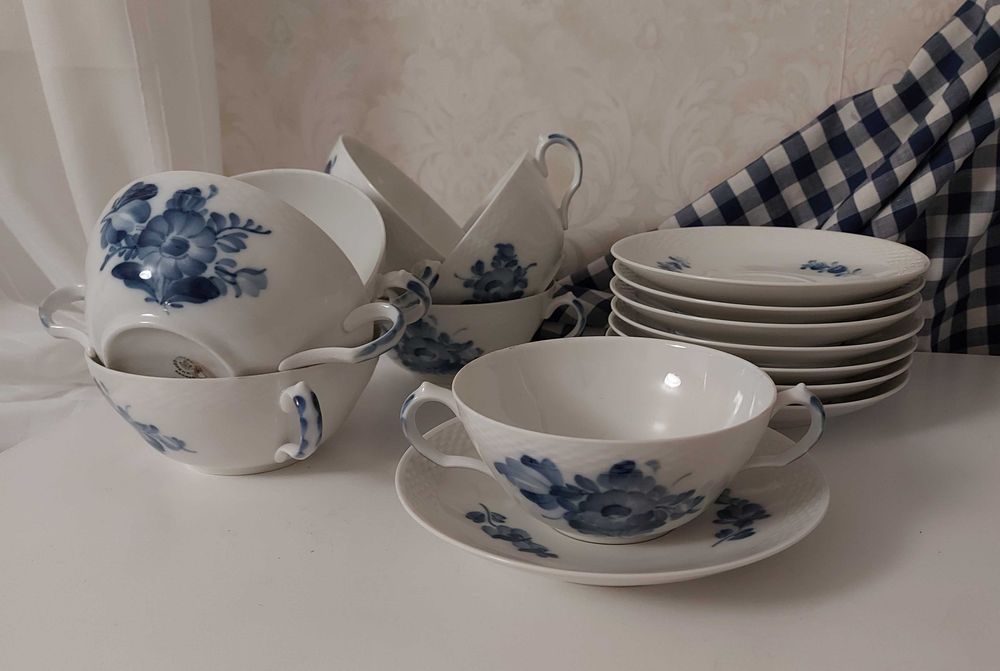 ROYAL COPENHAGEN Denmark elementy porcelanowych zastawów