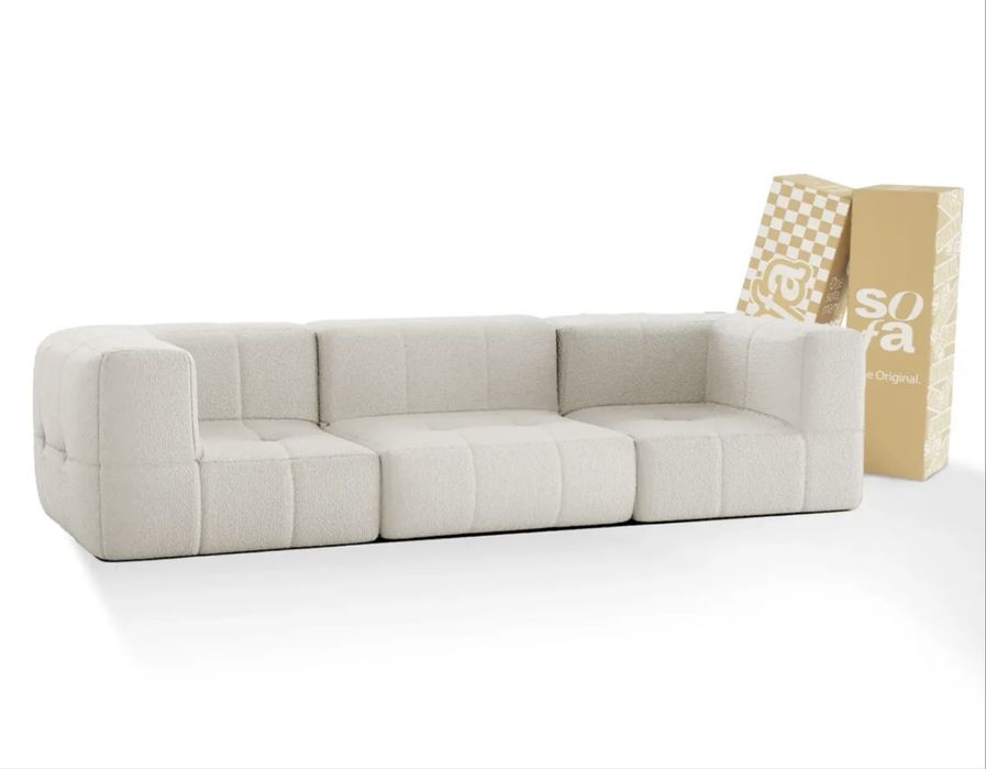 Sofá modular novo 3 lugares - sofa na Caixa