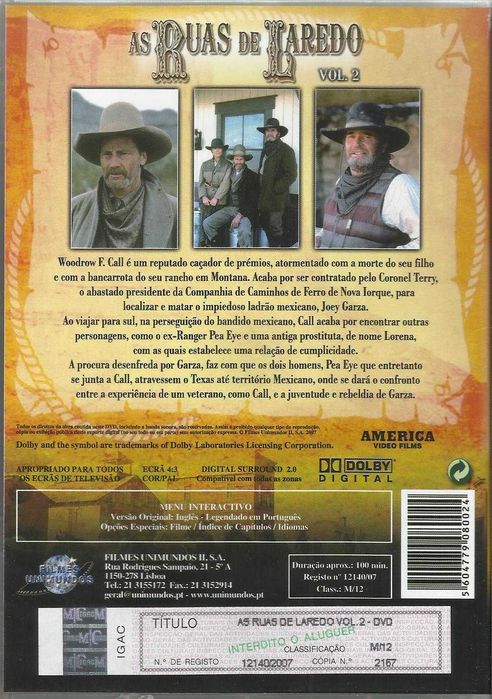 As Ruas de Laredo (série completa 3 DVD) (1995)