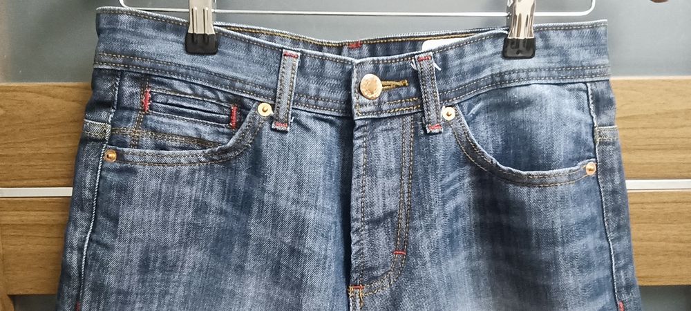 DenimCo Granatowe Spodenki Jeansowe S/36