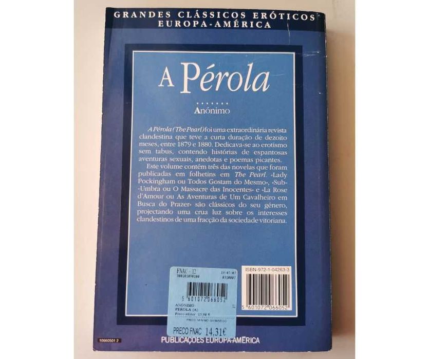A Pérola – Anónimo - Literatura erótica