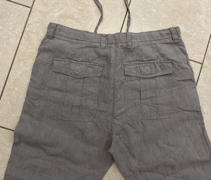 Męskie letnie Spodnie 100% Len  Next Authentic Linen – Rozmiar M/L jak nowe