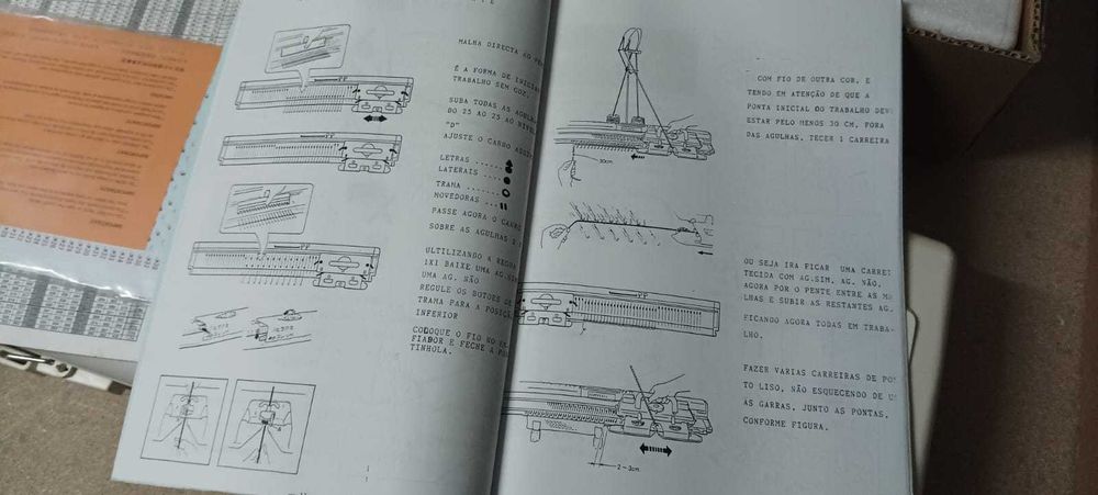 Maquina de tricô ainda embalada