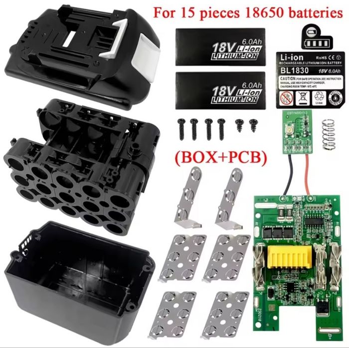 Корпус для інструменту  Makita, корпус 15×18650, BL18650
